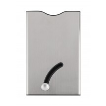 Blackmaxx® Sicherheitskartenhalter CardSafeOneTouch" silber/schwarz